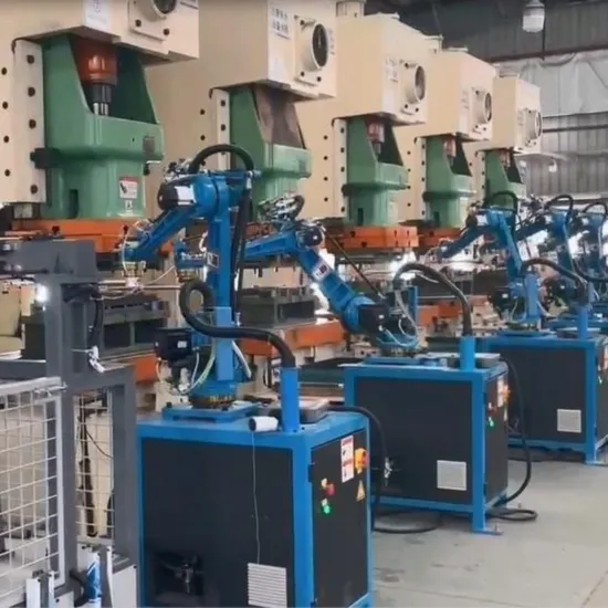 High Efficiency Punch Press Robot Arm with Servo Uncoiler Straightener Feeder Machine