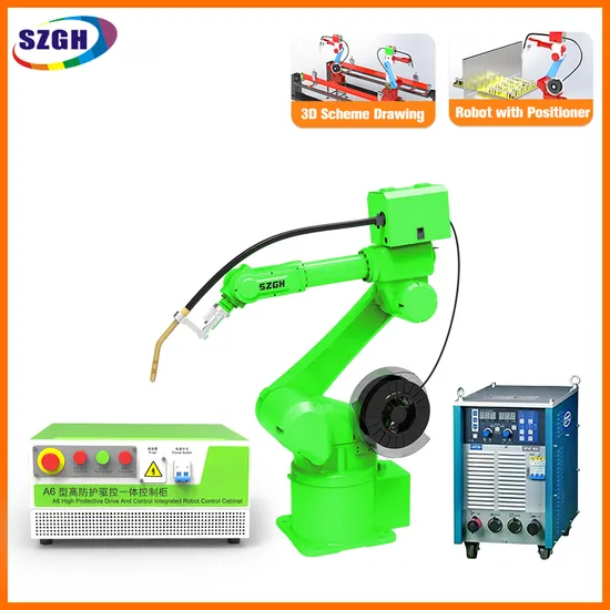SZGH Newest Preciseness Welding Robot MIG/TIG 6 Axes Robot Arm with Servo Motor for Welding 